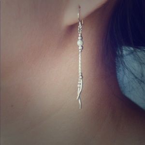 925 sterling Silver drop earrings